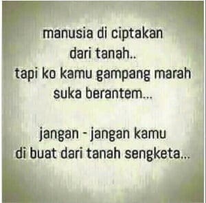 manusia berasal dari tanah