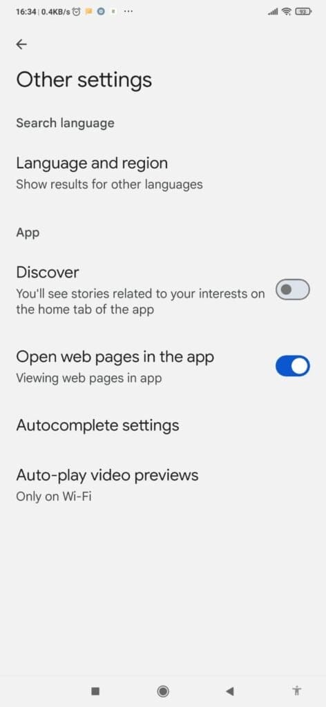 Cara menonaktifkan Google Discover